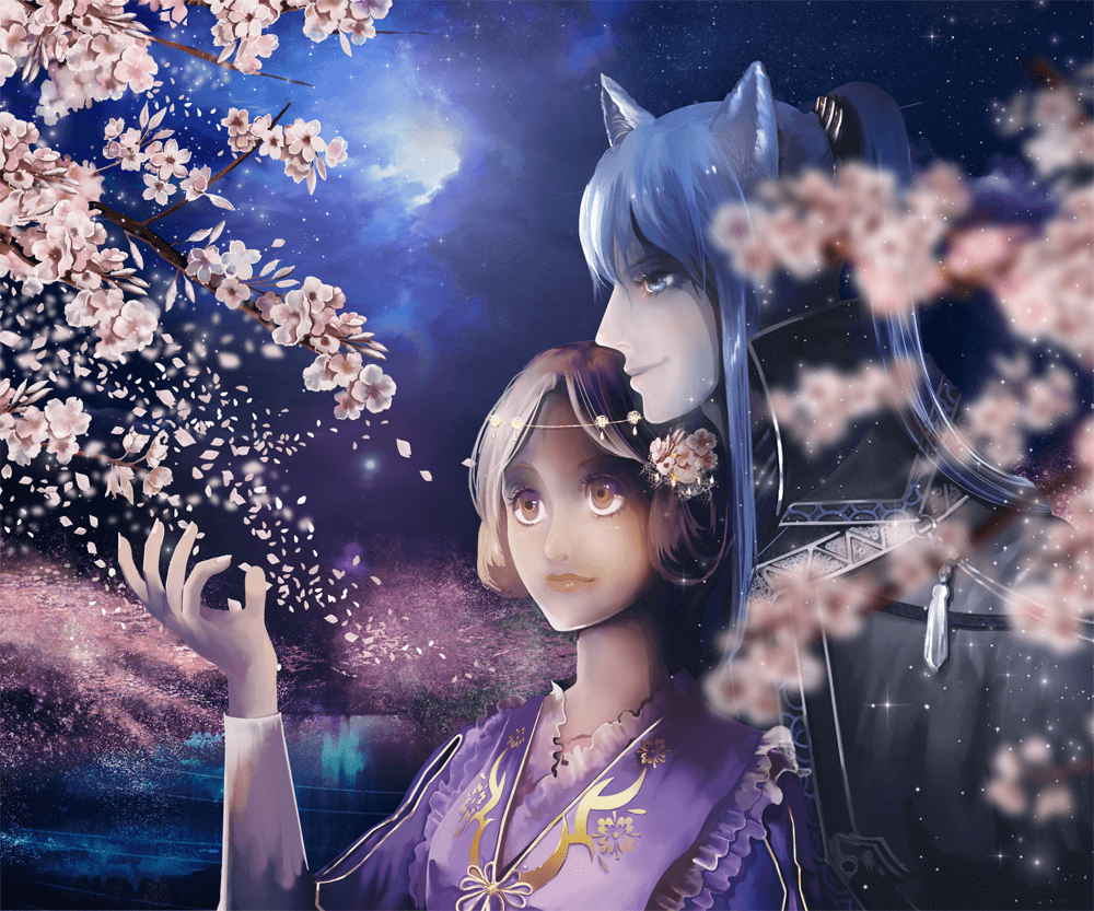 燈幻郷の夜桜