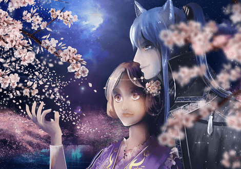 燈幻郷の夜桜